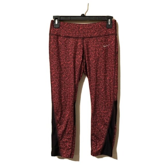 NIKE Multi Color Printed Dri Fit Workout Leggings - Picture 1 of 5